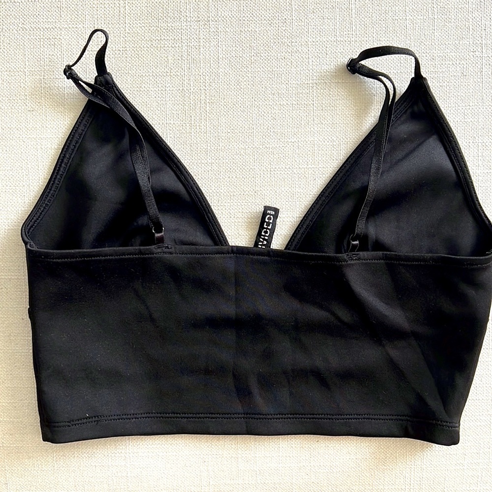 H&M Black Bralette crop top - Picture 2 of 3